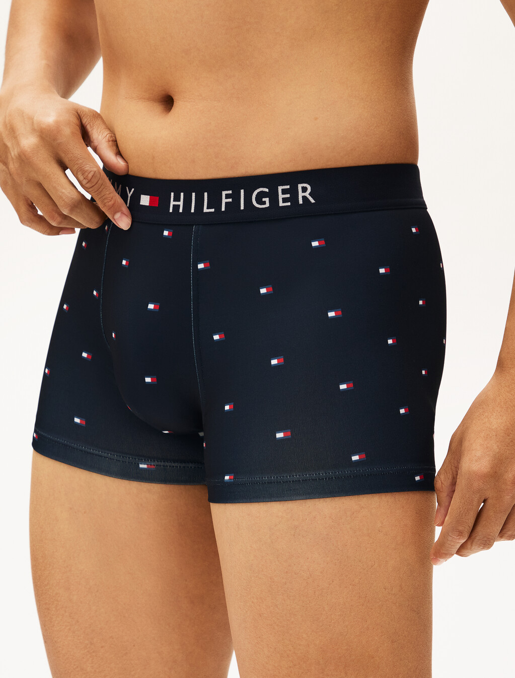 Th Original Print Logo Waistband Trunks, Flag Aop Desert Sky, hi-res