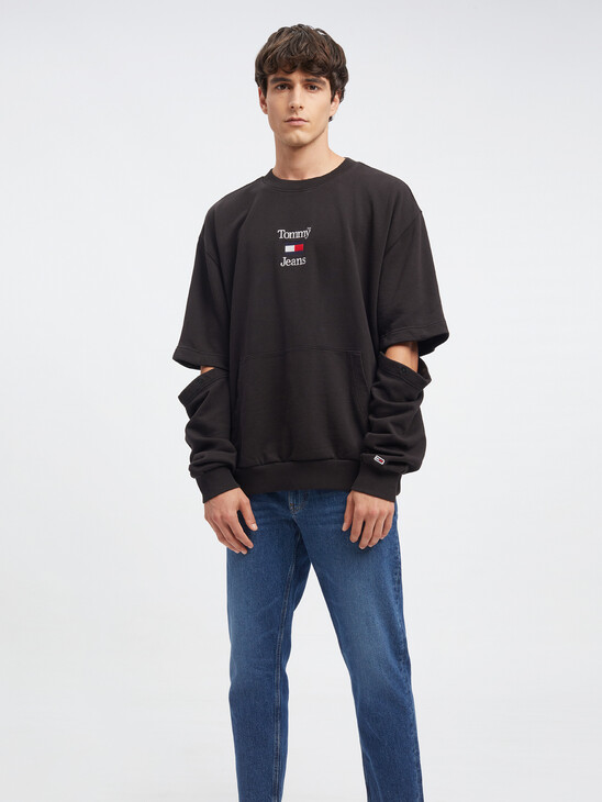 OVERSIZED REMOVABLE SLEEVES SWEATSHIRT