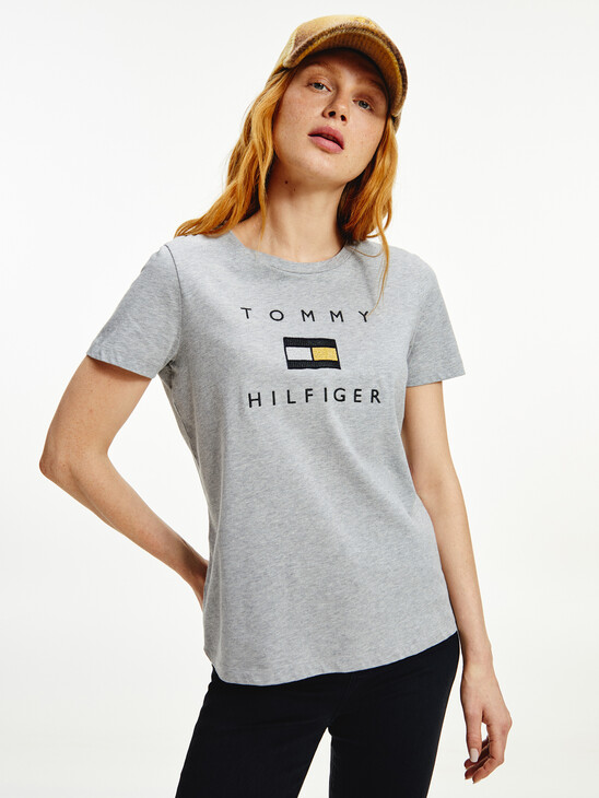 Metallic Logo Embroidery T-Shirt Metallic Logo Embroidery T-Shirt