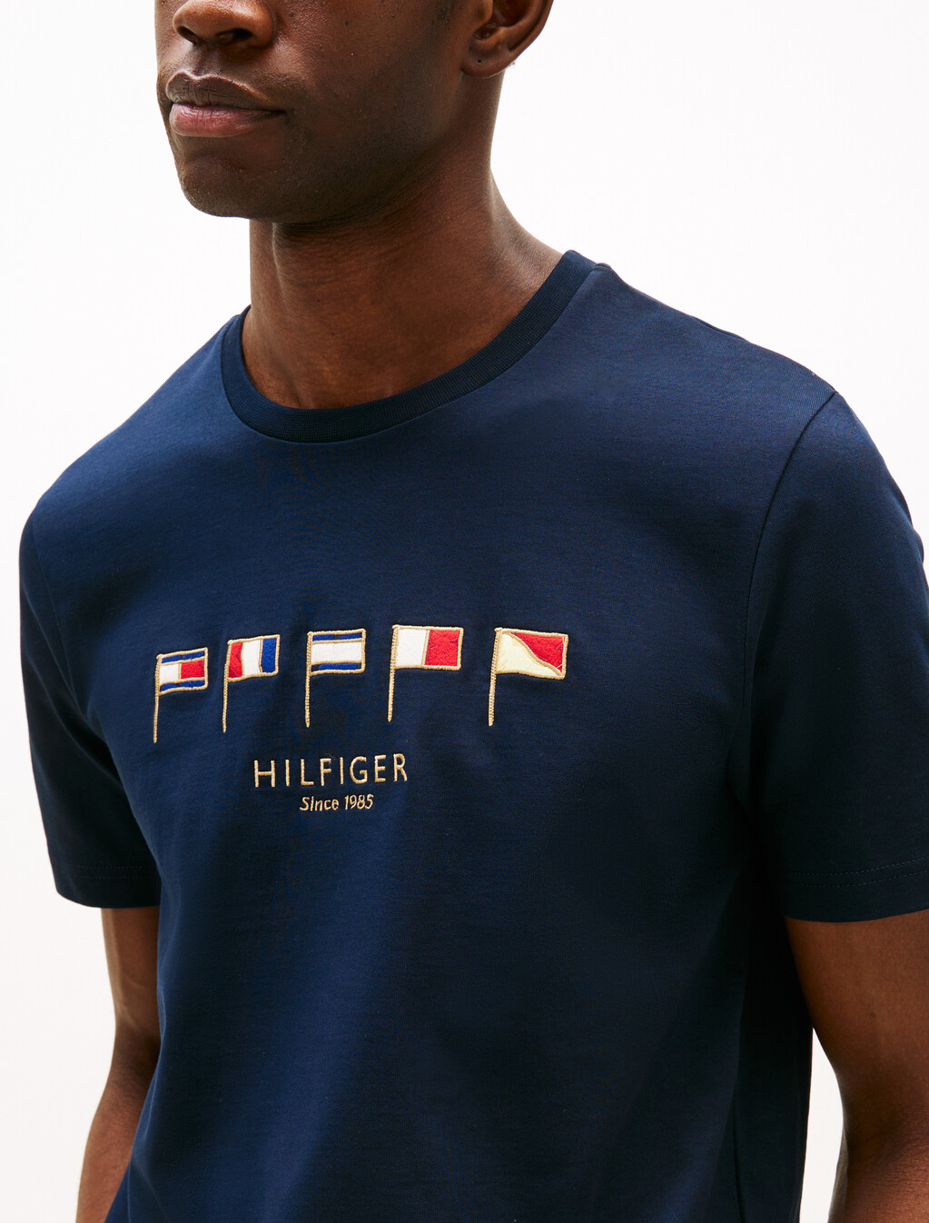 Hilfiger Multi Flag T-Shirt, Desert Sky, hi-res