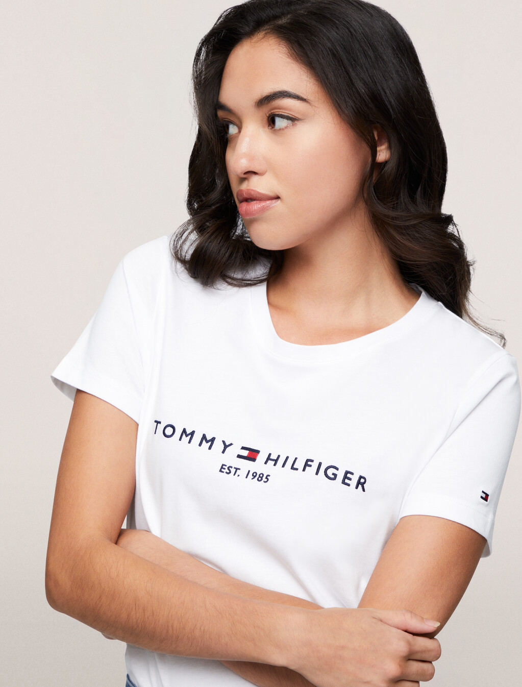Organic Cotton Logo T-Shirt, White, hi-res