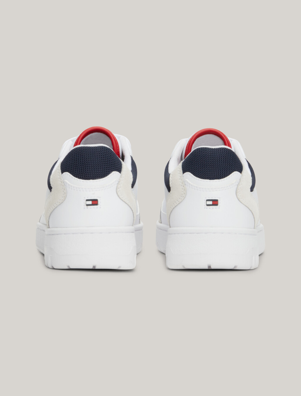 Essential Cleat Leather Basketball Trainers, White, hi-res