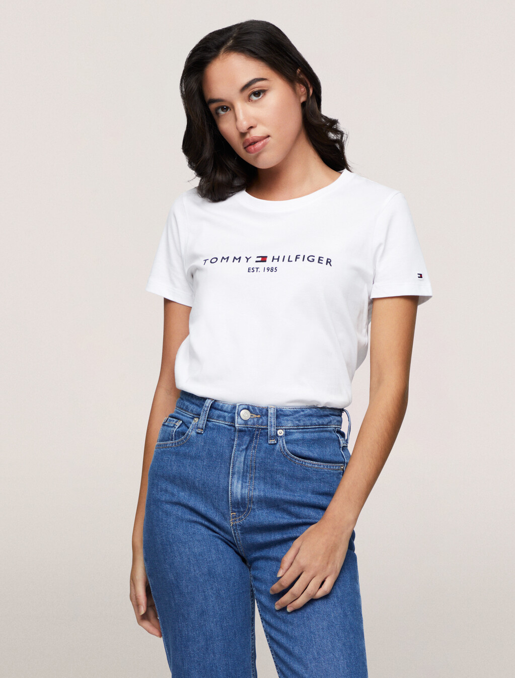 Organic Cotton Logo T-Shirt, White, hi-res