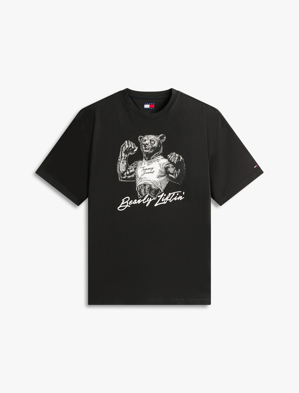 Relaxed Bear Short Sleeve T-Shirt, Black, hi-res