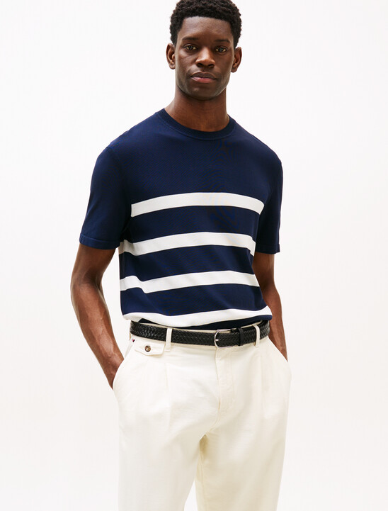 Knit Stripe T-Shirt