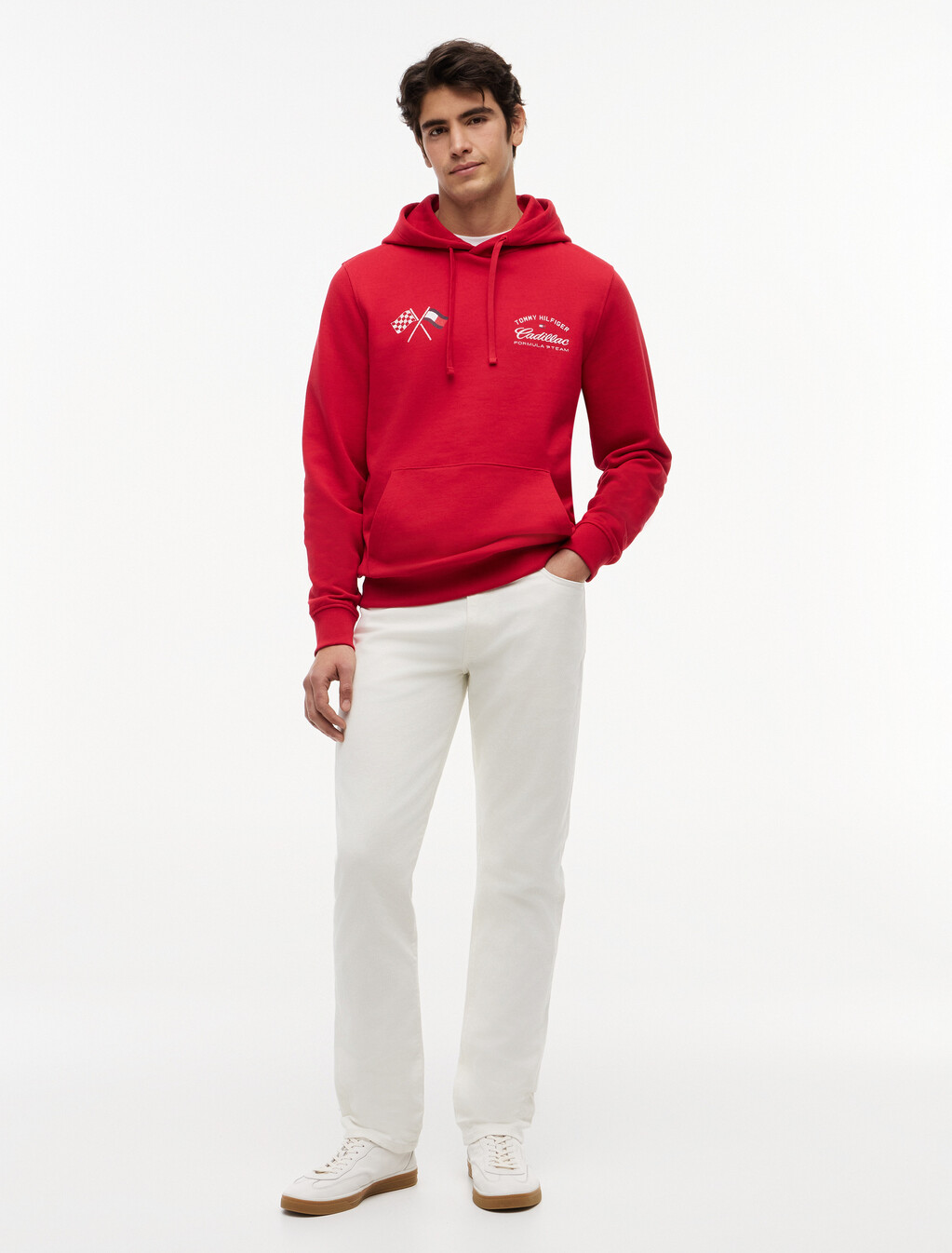 TH x Cadillac Formula 1&reg; Team Back Graphic Hoody, Red, hi-res