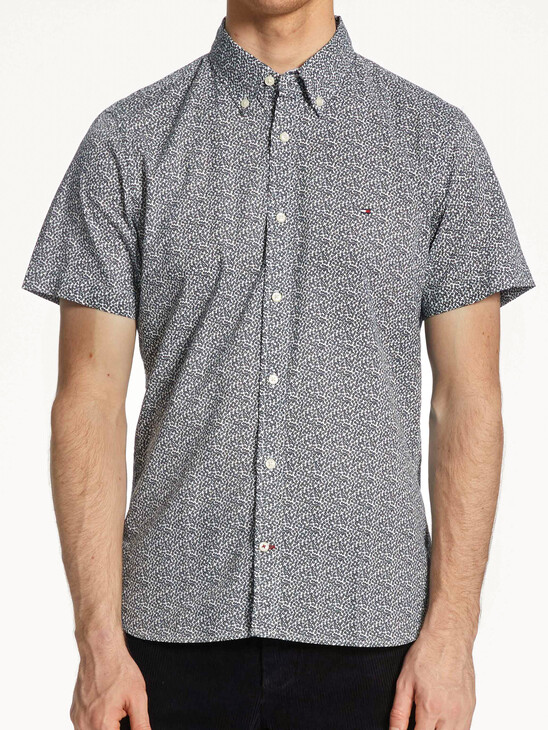 MICRO PRINT ORGANIC COTTON SHIRT MICRO PRINT ORGANIC COTTON SHIRT