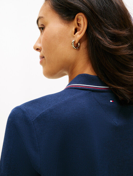 Regular Fit Pique Zip Polo Shirt