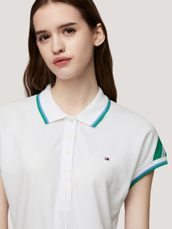 Tipped Polo Dress
