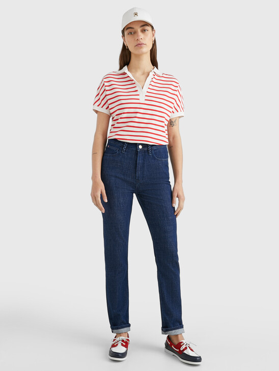 STRIPE RELAXED FIT POLO