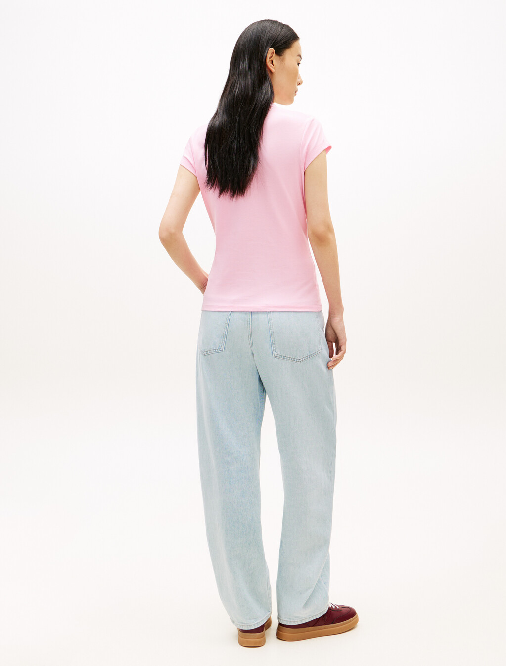 1985 Slim Fit Logo Embroidery Polo Shirt, Classic Pink, hi-res