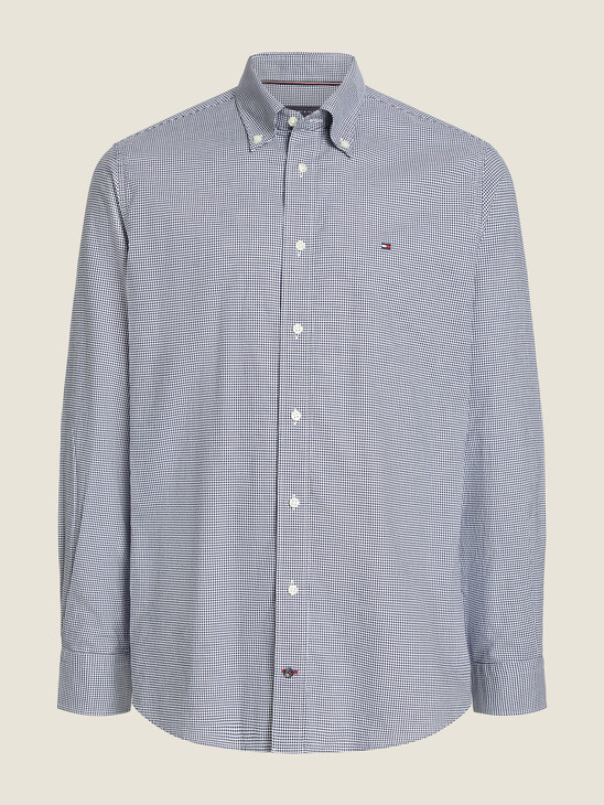 Micro Gingham Check Oxford Shirt