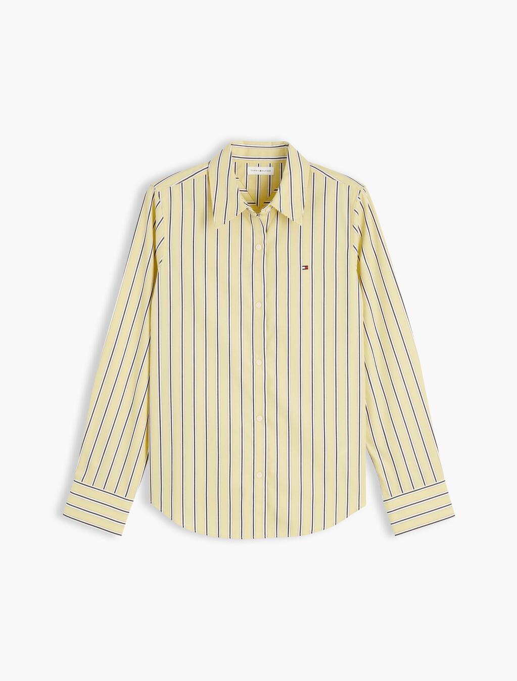 Regular Fit Flag Embroidery Poplin Shirt, Liquorice Stp Citronella, hi-res