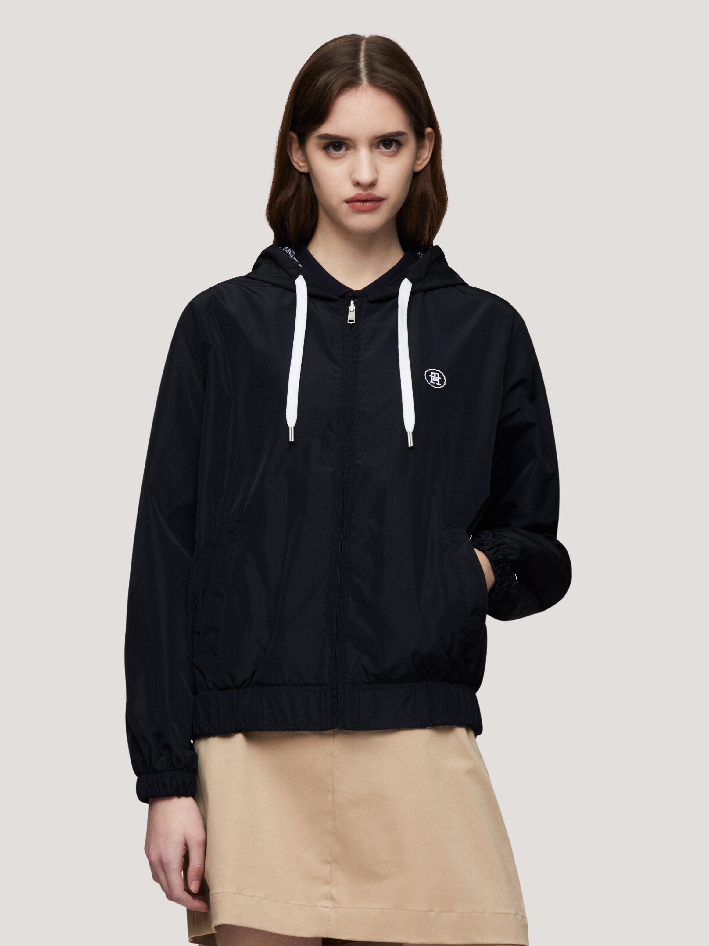 Tommy hilfiger reversible hooded jacket hotsell