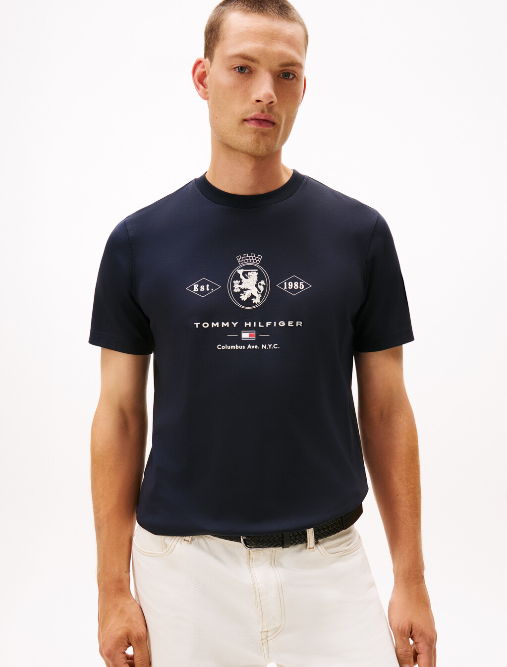 Varsity Graphic Interlock Knit T-Shirt, Desert Sky, hi-res