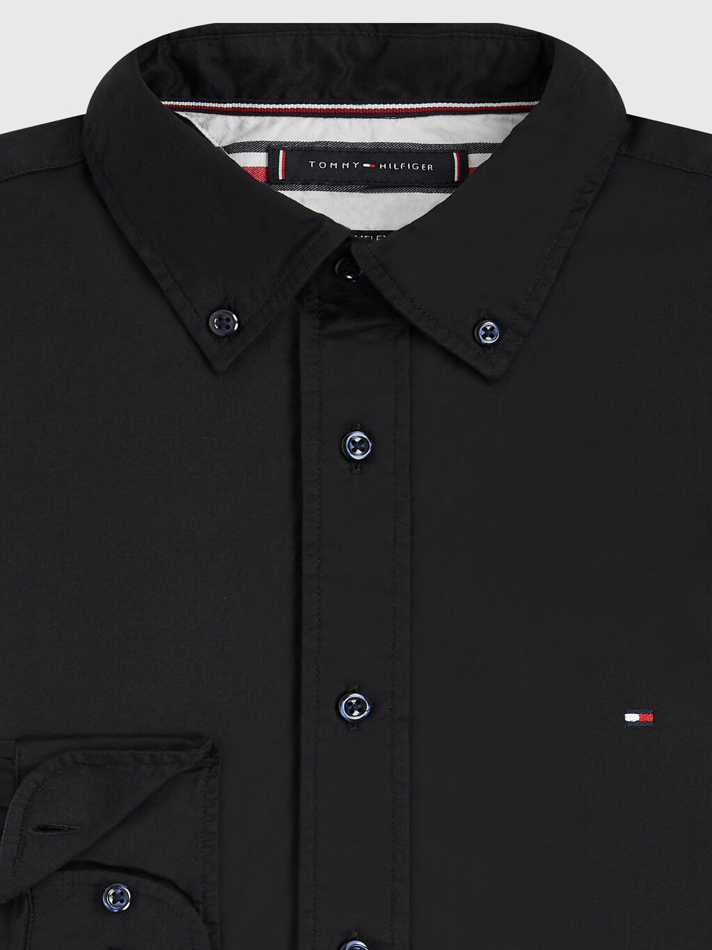 Core Flex Poplin Shirt, Black, hi-res