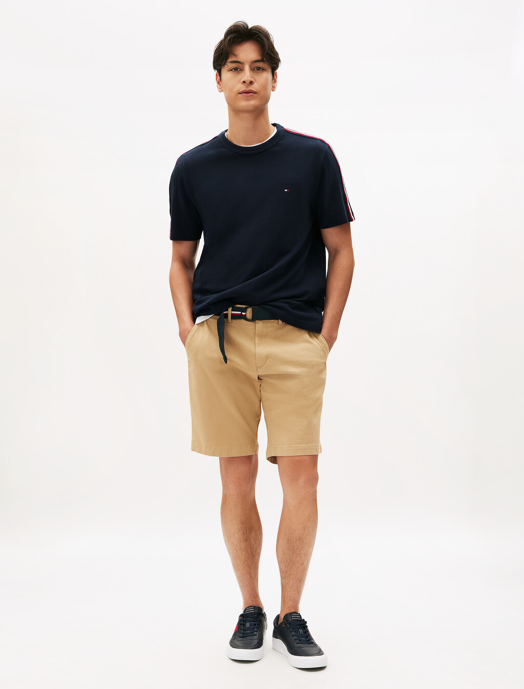 Global Stripe Sleeves T-Shirt, Desert Sky, hi-res
