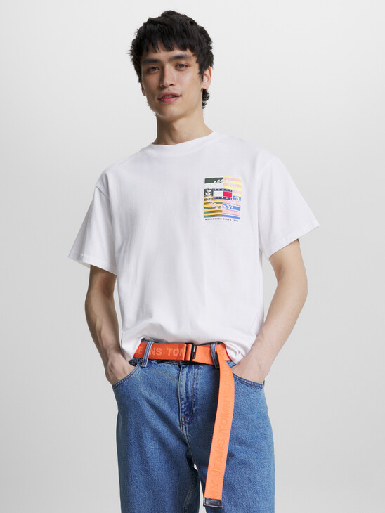 Back Flag Badge Relaxed Fit T-Shirt