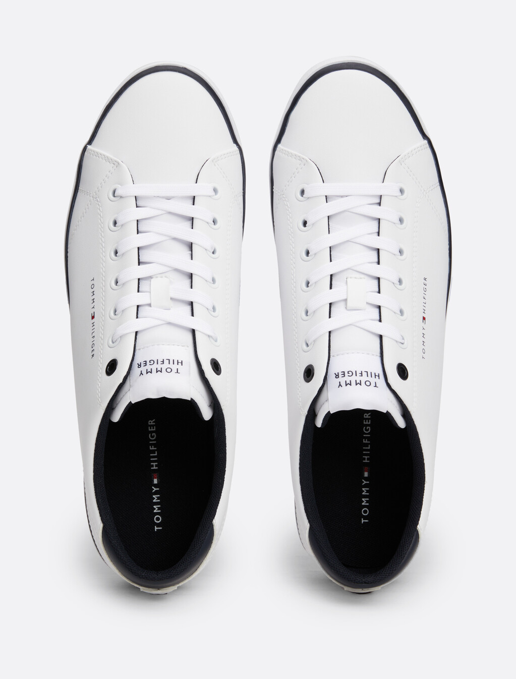 Essential Textured Stitch Trainers, White, hi-res