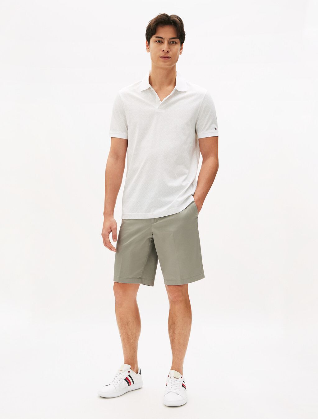 Monogram Regular Polo, Aop White, hi-res