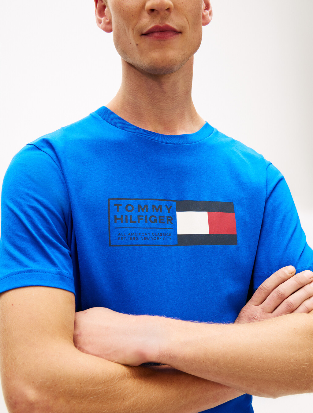 Logo Jersey Crew Neck T-Shirt, Regal Blue, hi-res