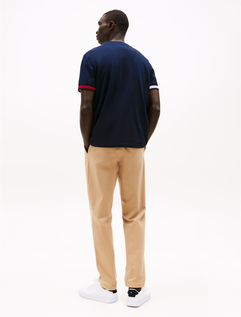Global Stripe Cuffs T-Shirt, Desert Sky, hi-res