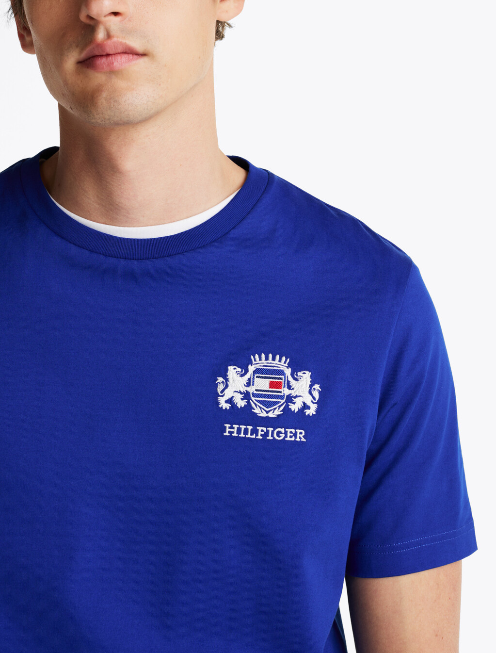 Logo Embroidery T-Shirt, Wedge Blue, hi-res