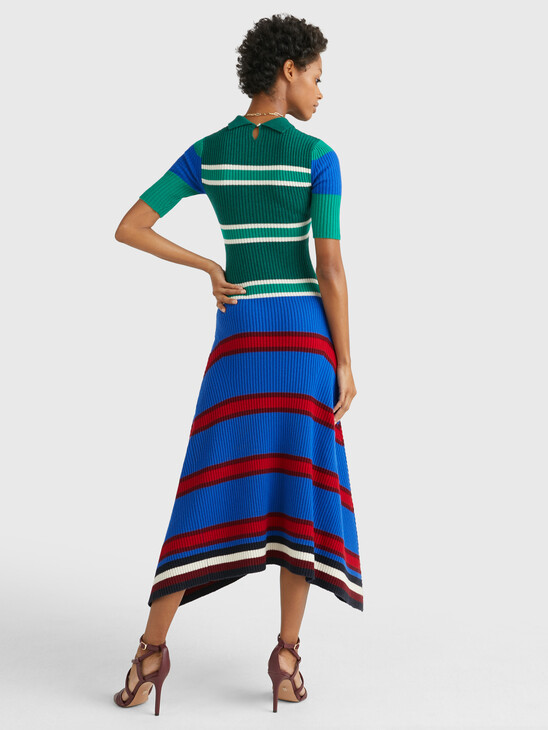 CREST SLIM FIT MIDI JUMPER DRESS