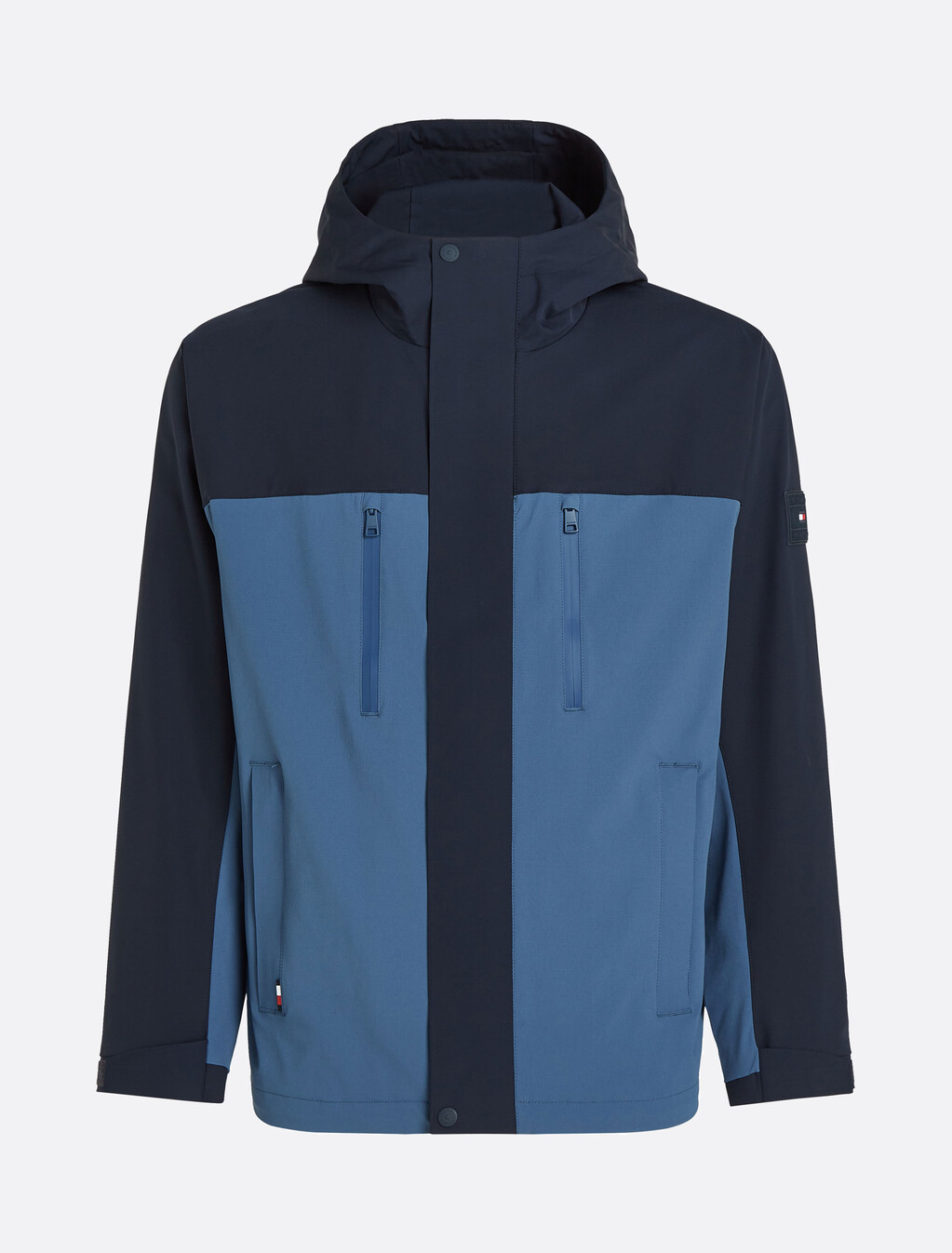 Color Block Hooded Jacket, Desert Sky, hi-res