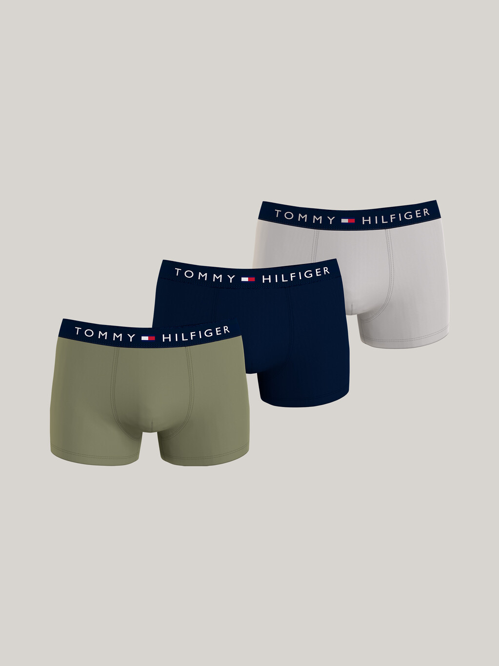 3-Pack TH Original Logo Waistband Trunks, Faded Olive/Des Sky/Misty Coast, hi-res