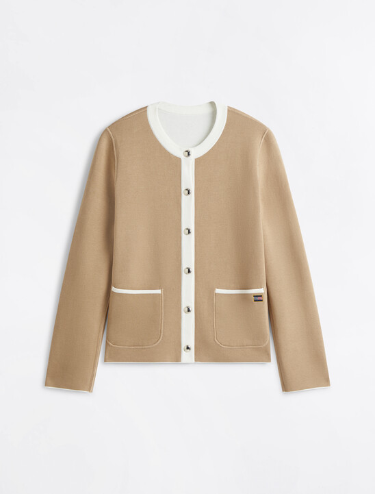 Reversible Crewneck Cardigan