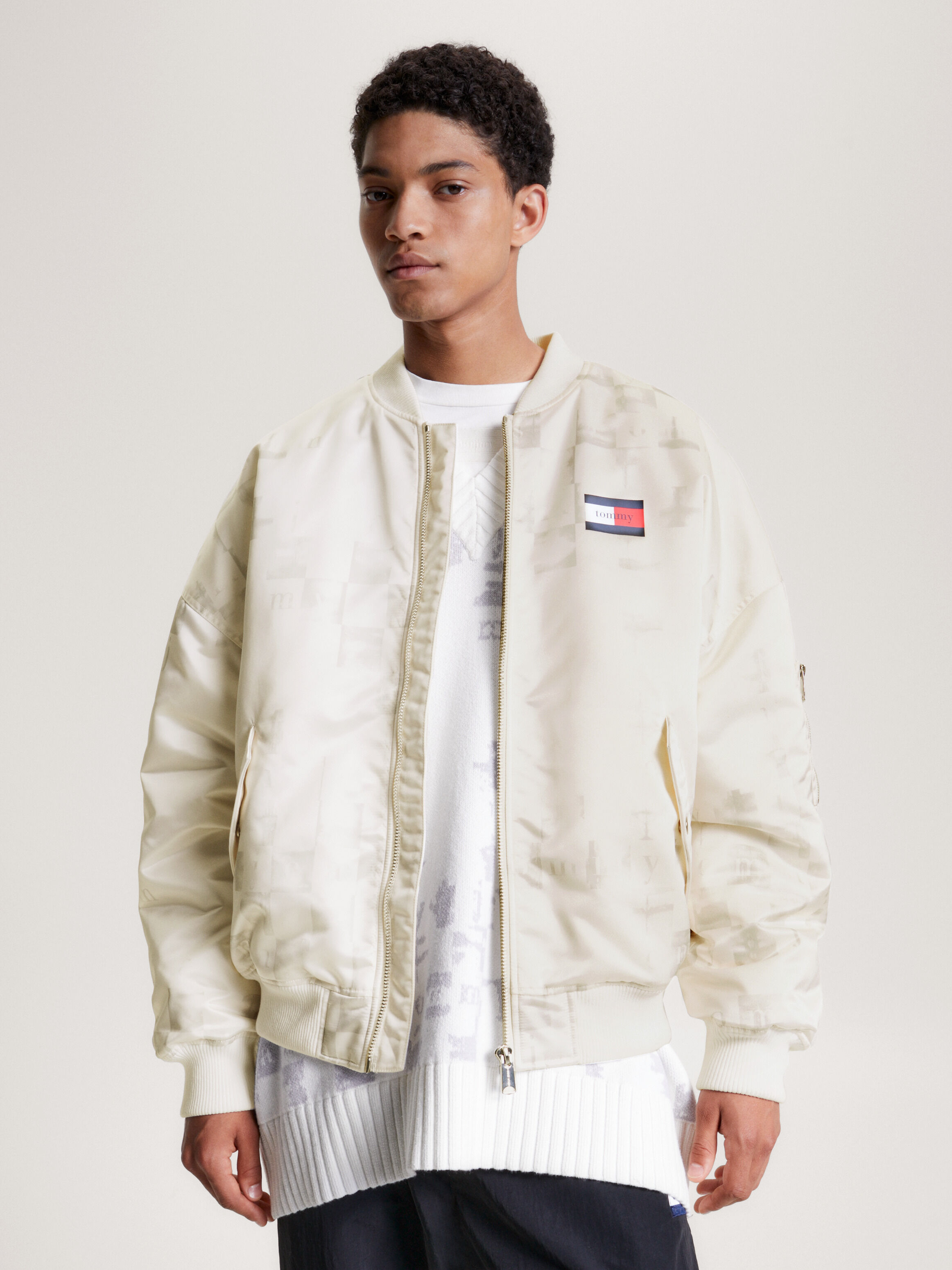 Tommy hilfiger recycled down bomber jacket 2025