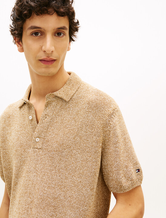 Smart Casual Relaxed Fit Moulin&eacute; Polo Shirt