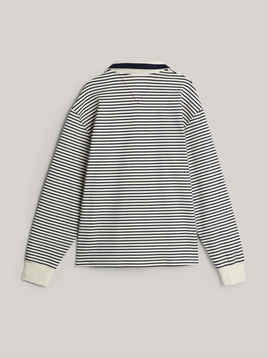 Crest Breton Stripe Half-Zip Sweatshirt