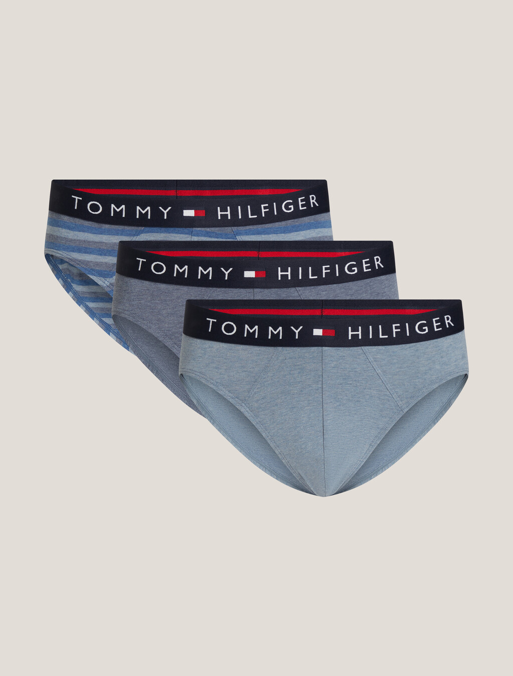 3-Pack TH Original Print Briefs, Stripe/Blue Heather, hi-res