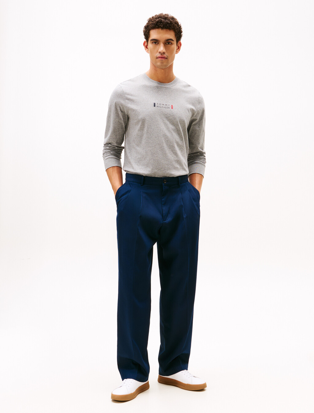 Logo Jersey Long Sleeve T-Shirt, Medium Grey Heather, hi-res