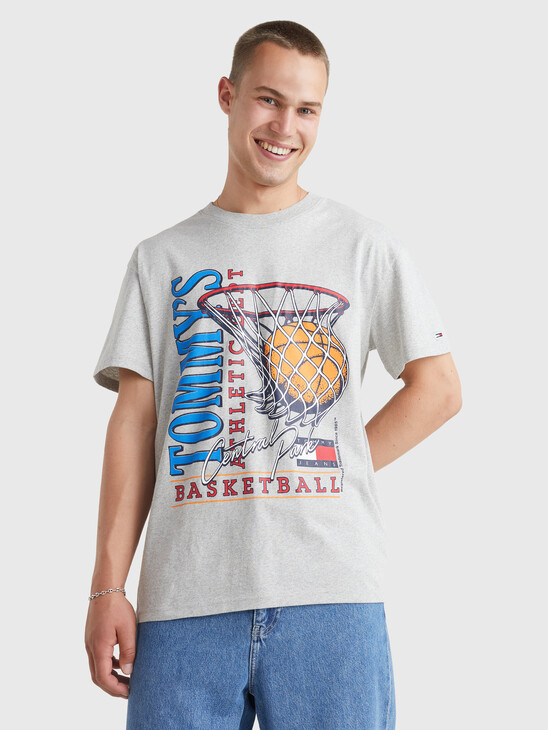 BASKETBALL-INSPIRED VINTAGE RELAXED T-SHIRT