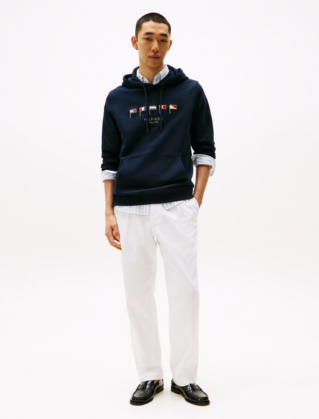 Multi-Flag Embroidery Hoody, Desert Sky 654 920, hi-res