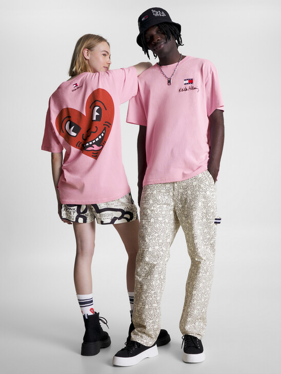 TOMMY X KEITH HARING DUAL GENDER RELAXED FIT T-SHIRT