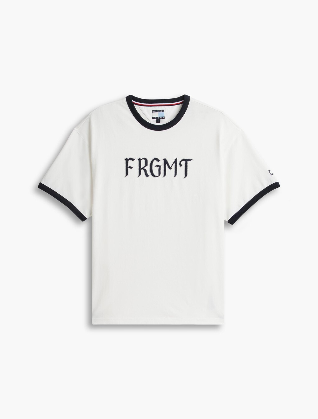 Relaxed Jersey Ringer T-Shirt, Ecru, hi-res