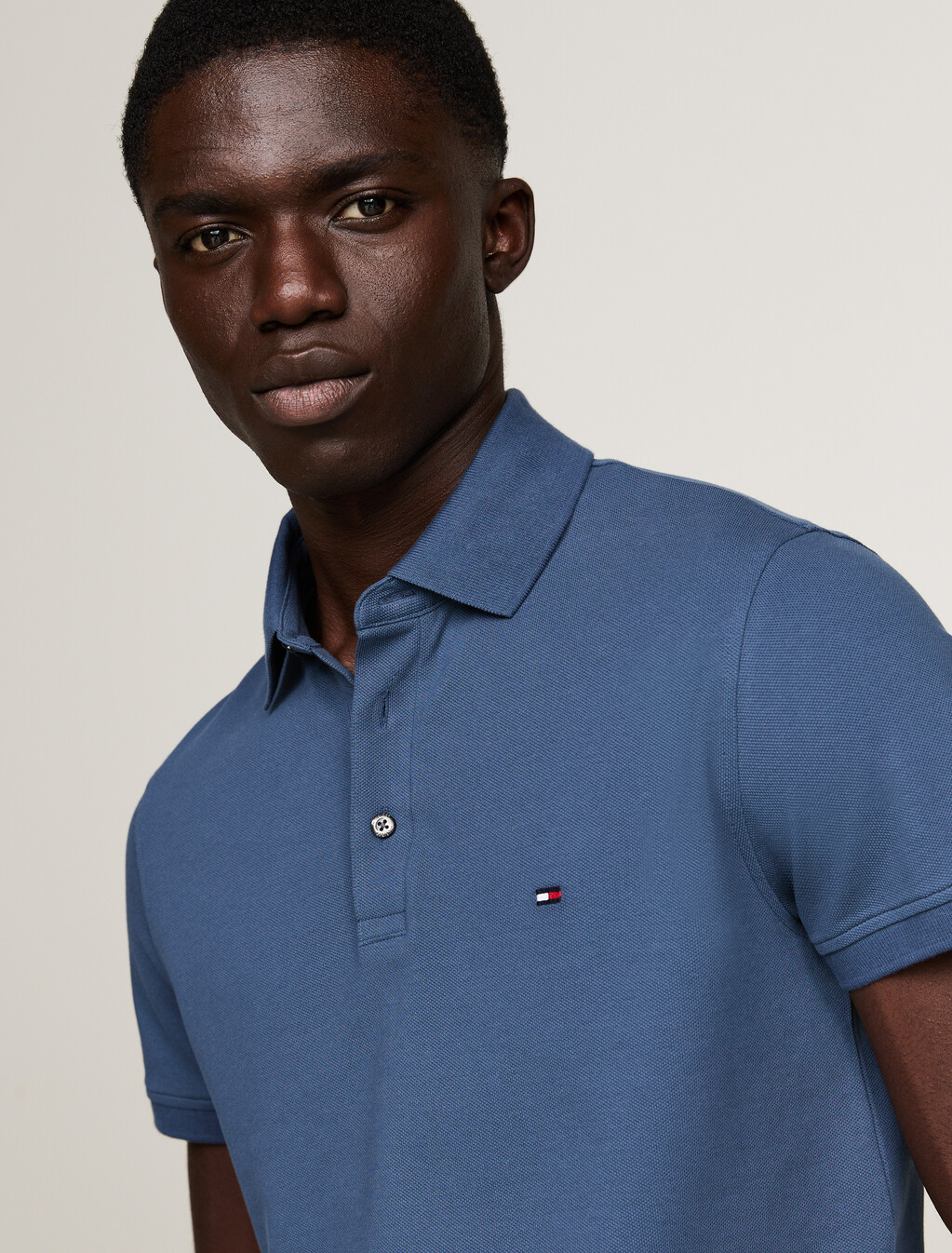 1985 Collection Slim Fit Polo, Aegean Sea, hi-res