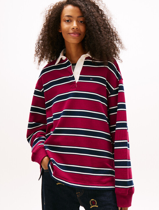 Relaxed Stripe Rugby Shirt