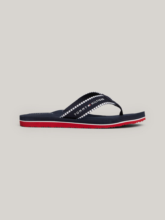 Webbing Strap Logo Flip-Flops