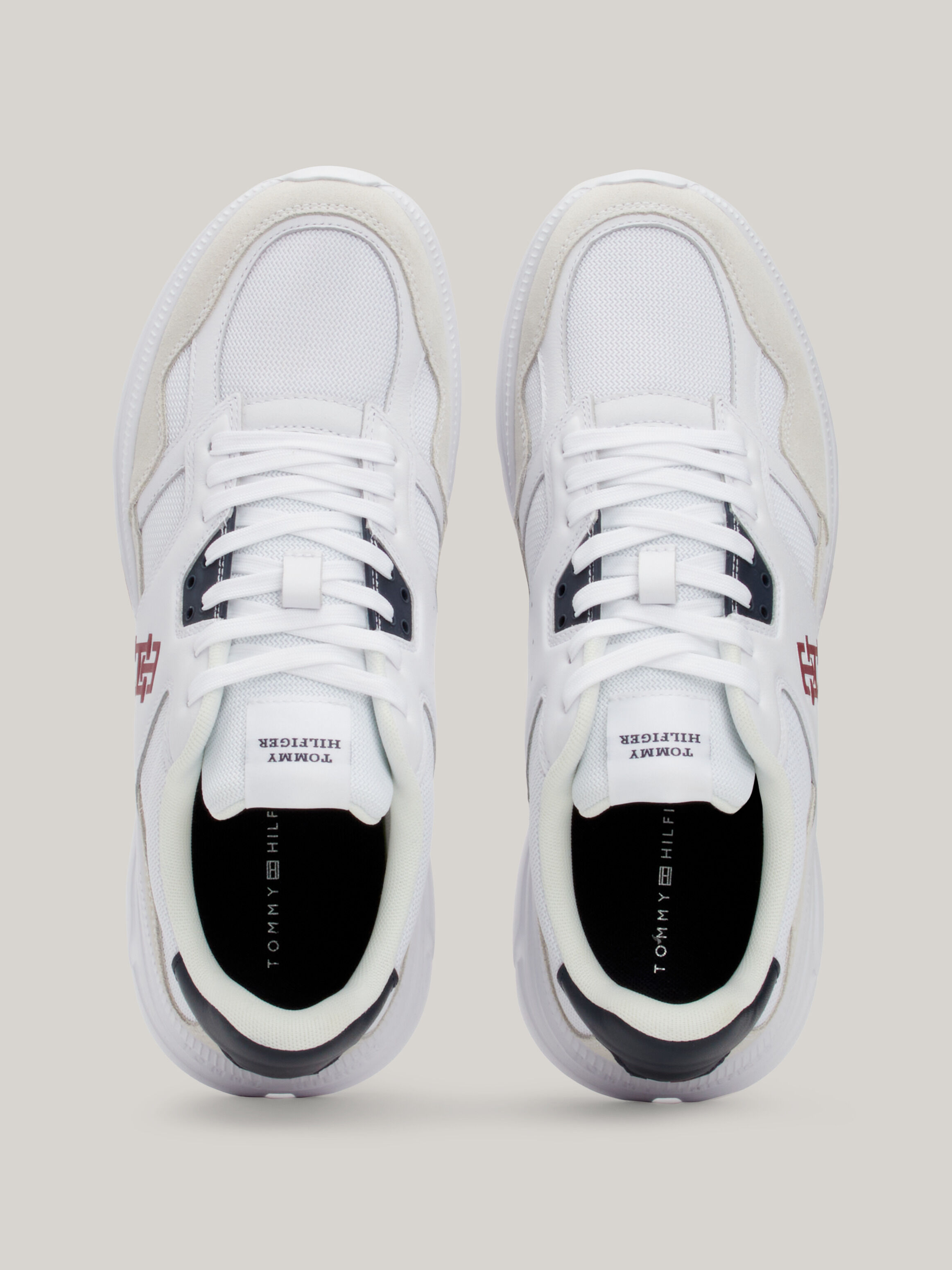 TH Modern Mixed Texture Runner Trainers