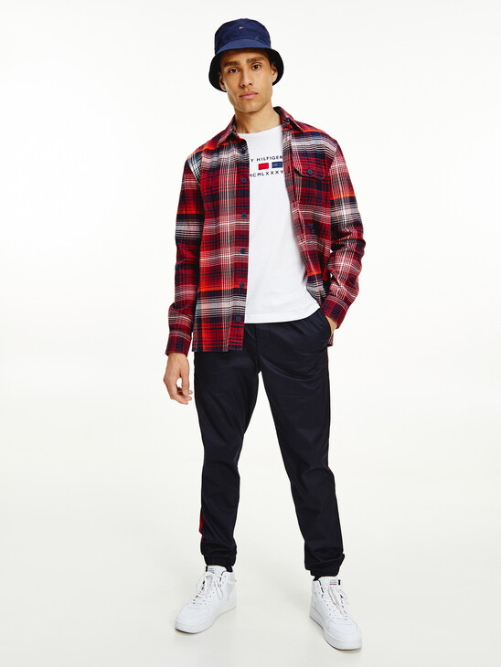 Shadow Check Relaxed Fit Overshirt