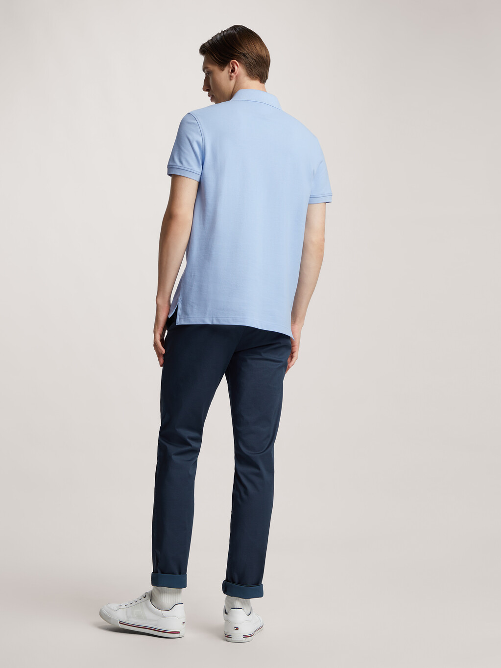1985 Collection Slim Fit Polo, Chambray Blue, hi-res