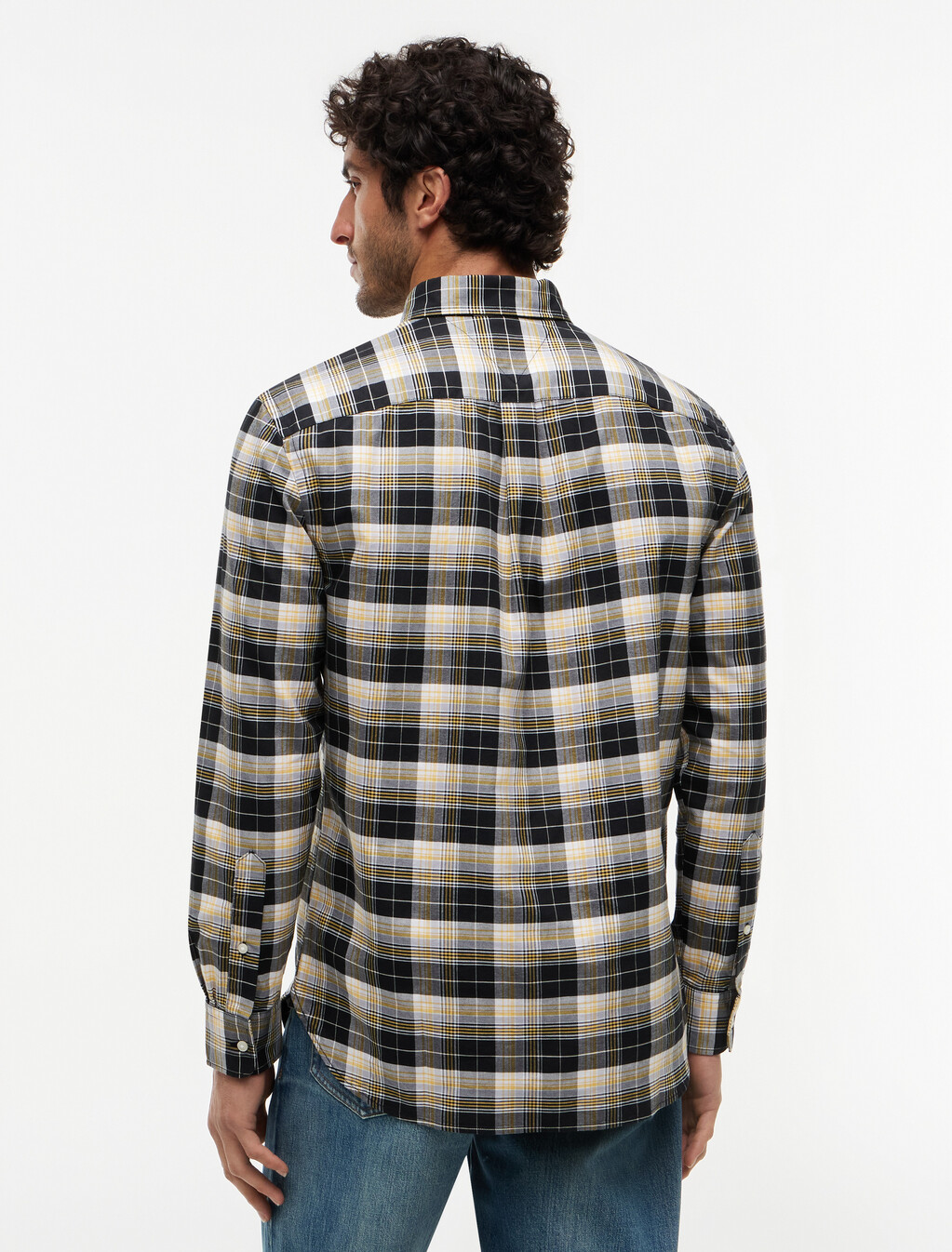 Regular Fit Heritage Plaid Oxford Shirt, Black Check 01, hi-res