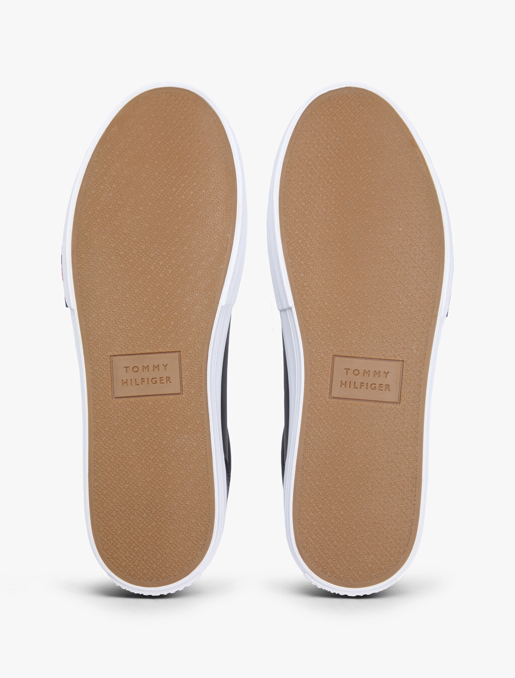 Contrast Midsole Debossed Leather Trainers, Black, hi-res