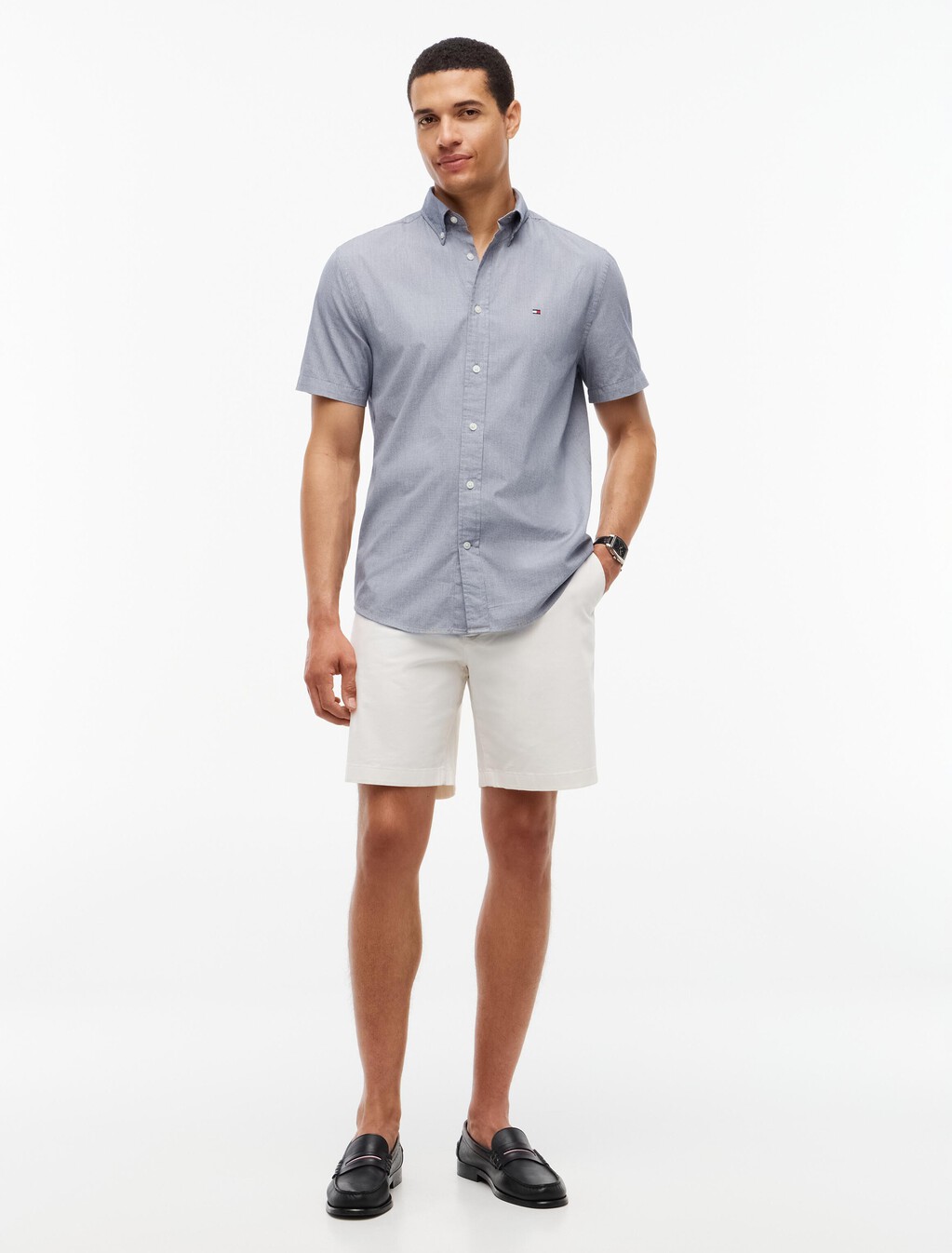 Dover Regular Straight Chino Shorts, Ivory Petal, hi-res