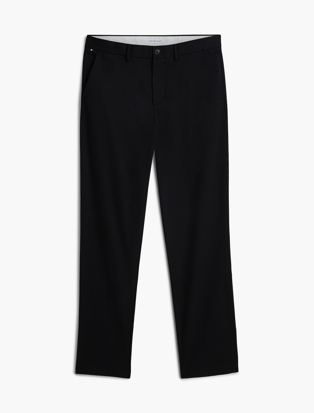 Denton Straight Twill Chinos, Black, hi-res
